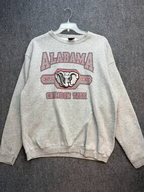 Pro Player Alabama Crimson Tide Big Al Men's Gray Crewneck Sweatshirt XXL